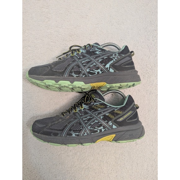 Asics Gel-Venture 6 Women's Trail Running Shoes Size 9.5 D Teal Gray - Picture 4 of 8